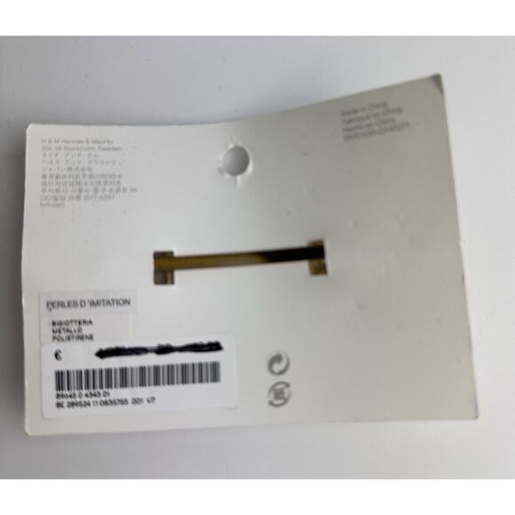 H&M Large Pearl and Gold Hair Pin, J-01 - Picture 3 of 4